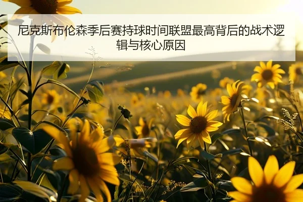 尼克斯布伦森季后赛持球时间联盟最高背后的战术逻辑与核心原因